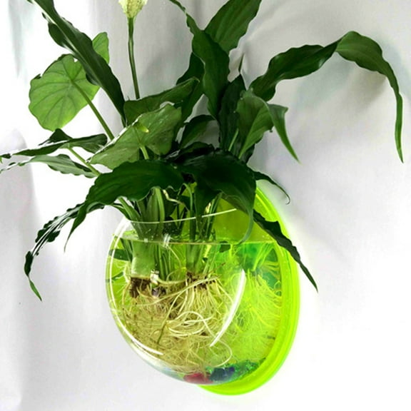 Acahhotxx Storage organizer, Wall Fish Wall Mounted Hanging Acrylic Vase Flower Plant Aquarium 5.9in 7.7in 10.2in - Tp