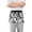 Black and Graffiti, variant on Bulldog with Scarf Server Apron with 3 Pockets Waterproof Waitress Waist Short Apron for Man Woman 12 Inches