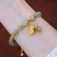 thumbnail image 5 of GKNET Double Layer Women's Imitation Jade Beaded Bracelet Delicate Jewelry Girls Wedding Party-A2, 5 of 7
