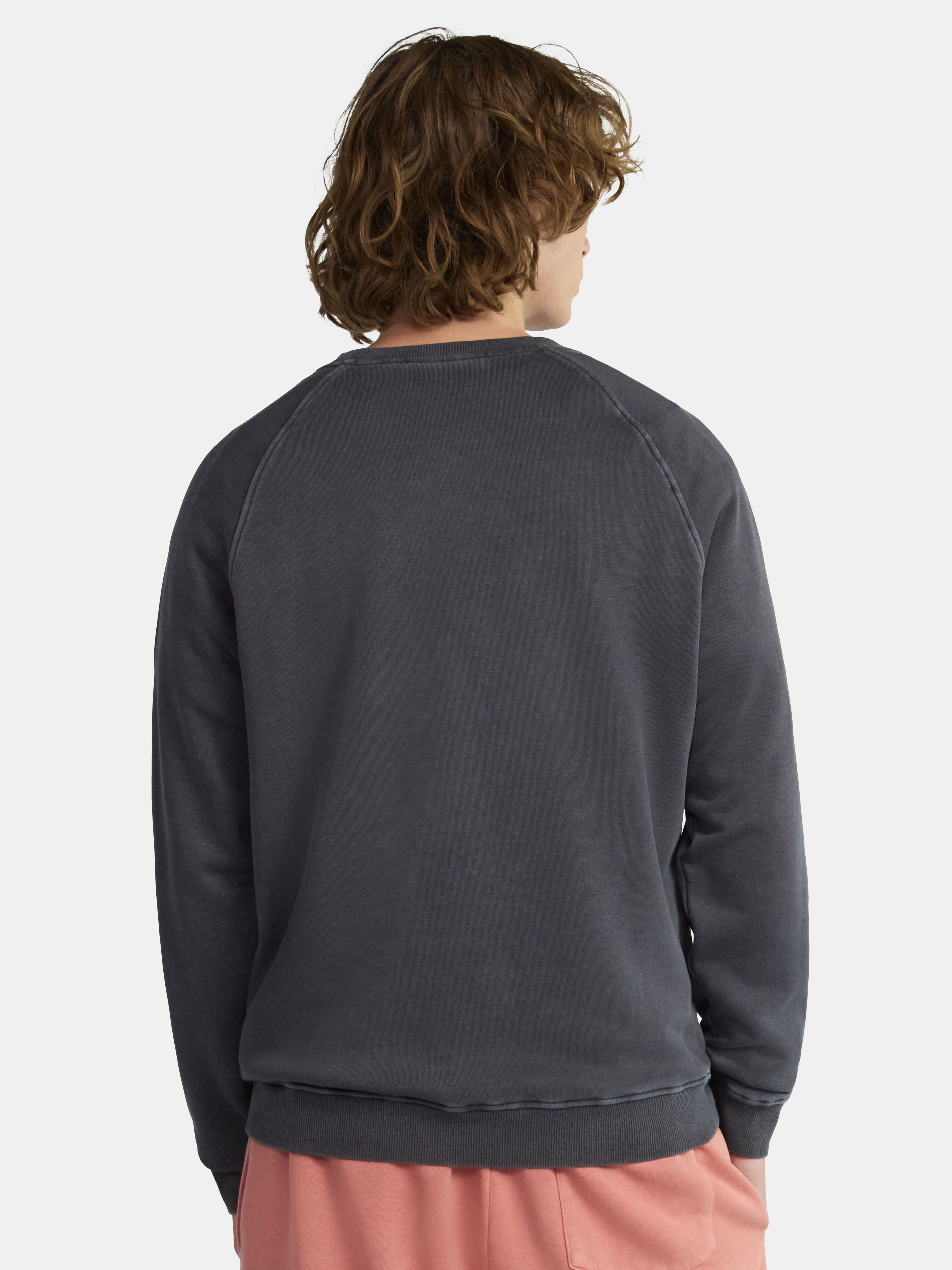 No Boundaries Oversized Crewneck Sweatshirt with Long Sleeves, Men's & Big Men's