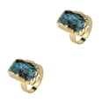 thumbnail image 3 of VONKY Embrace Individuality Exquisite Irregular Stackable Open Finger Ring And Are kyanite 2Set, 3 of 6