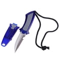 thumbnail image 4 of KEEP DIVING Stainless Steel Professional Scuba Fixed Blade Knife Blue Pointed Head, 4 of 9