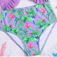 thumbnail image 6 of naisibaby Baby Girls Swimsuit 2 Pieces Set Summer Kids Printed Swimwear Purple Size 12T, 6 of 6