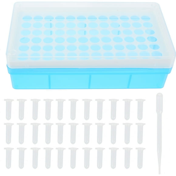 1 juego de caja de almacenamiento para camarones recién nacidos en salmuera con tubos de almacenamiento y goteros