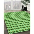 thumbnail image 2 of Ahgly Company Indoor Rectangle Patterned Emerald Green Area Rugs, 7' x 9', 2 of 6