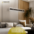 thumbnail image 4 of Kichler Lighting 44344WNWLED Linear Chandelier LED, 4 of 8