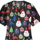 thumbnail image 4 of Verde Navidad mujer enfermería uniforme Scrub manga corta camiseta Navidad blusa Tee Tops/S/ kaili Sencillez, 4 of 5
