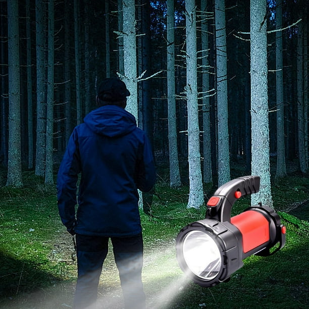 Fiudx Linterna de Camping, Linterna Led Recargable, 400 Lúmenes de Brillo, Batería de 1200 Mah, Luz de Emergencia Portátil, Impermeable para Senderismo Al Aire Libre, Resistente a Cortes de Luz, Tama