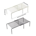 thumbnail image 2 of Yuarrent Estante de almacenamiento Ajustable Ahorro de espacio Estantes huecos de metal Gabinete Organizador Gabinetes Congelador Platos Taza Cocina Organizadores de utensilios de cocina Blanco Yuarrent  HA077317-01, 2 of 6