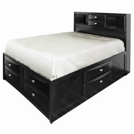 Costway Queen Size Bed Storage Drawers Bookcase Headboard Bedroom Furniture Canada Bookcase Headboard Bedroom Furniture, Queen Size Bed Frame With Storage Headboard