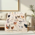 thumbnail image 2 of Chicken Throw Blanket Cozy Fleece Blankets for Adults Kids Boys Girls for Women Men Chicken Lovers Rooster Decor for Party Sofa Bed Couch 50"X60", 2 of 6