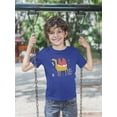 thumbnail image 2 of Funny Kids Calem Drawing T-Shirt Toddler -Image by Shutterstock,  4 Toddler, 2 of 4
