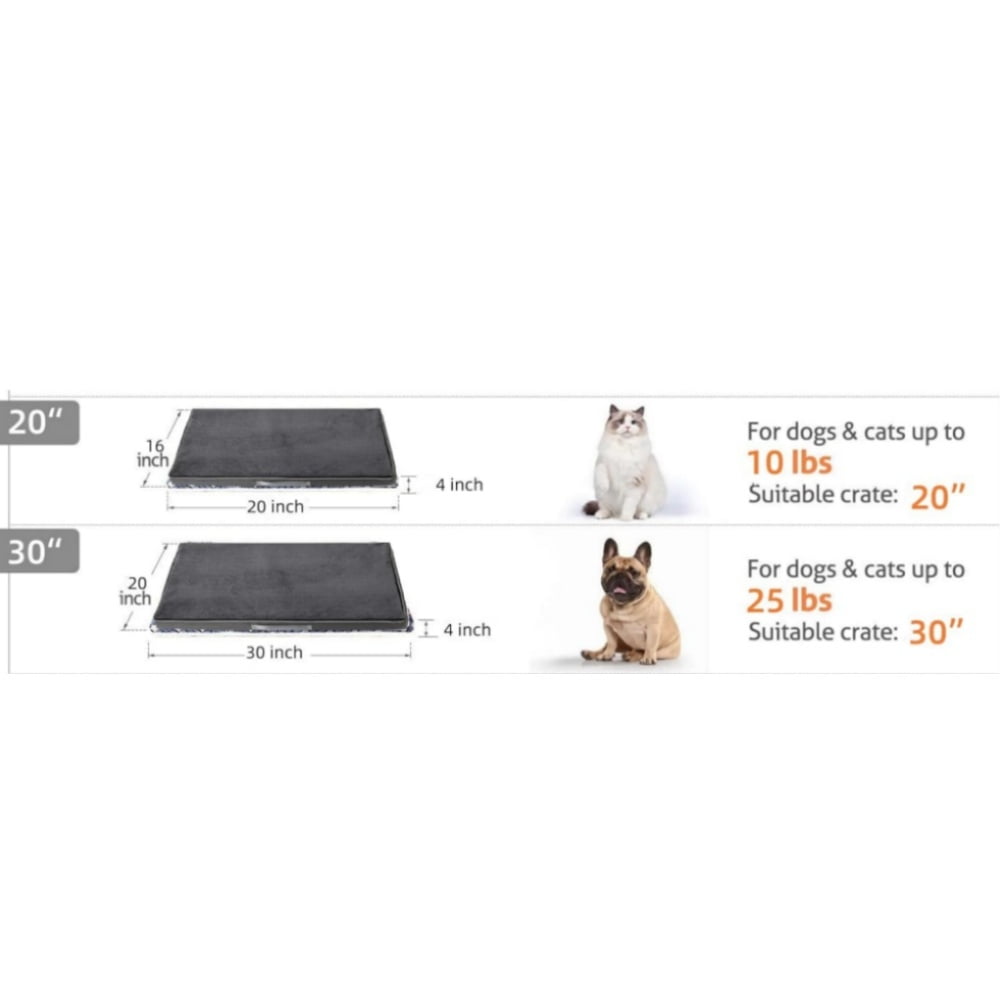 Large Orthopedic Dog Bed for Medium,Large Dogs, Washable Dog Cage Bed with Removable Waterproof Cover, Egg Crate Foam Pet Mattress