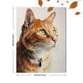 thumbnail image 3 of Ginger Cat Watercolor Canvas Print, Feline Wall Art for Living Room Bedroom Office Study Cafe Apartment Gift Decor, 3 of 8