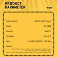 thumbnail image 3 of U128 USB C Wall Charger Block 40W Pd Power Fast Type C Charging Block Plug Double Ports Adapter CN Plug Blue, 3 of 5