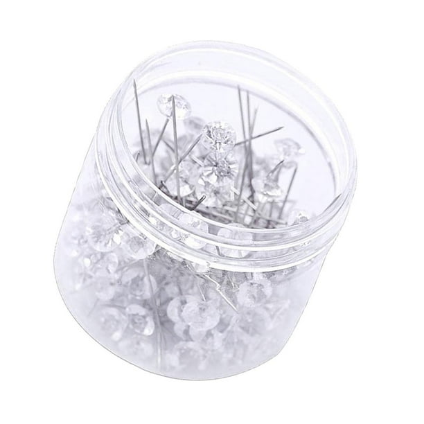 100 alfileres de modista para hacer joyas, coser y manualidades. 8 × 52mm
