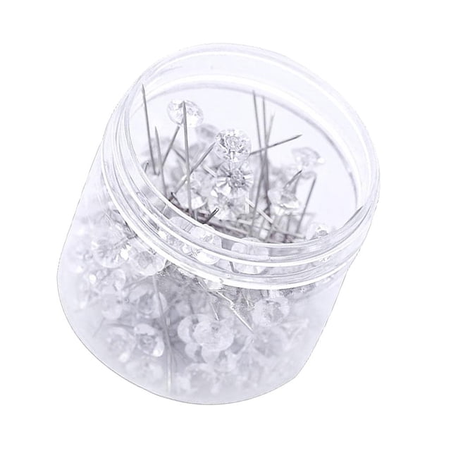 100xClear Sewing Pin Florist Wedding Crafts - 8Ã52mm