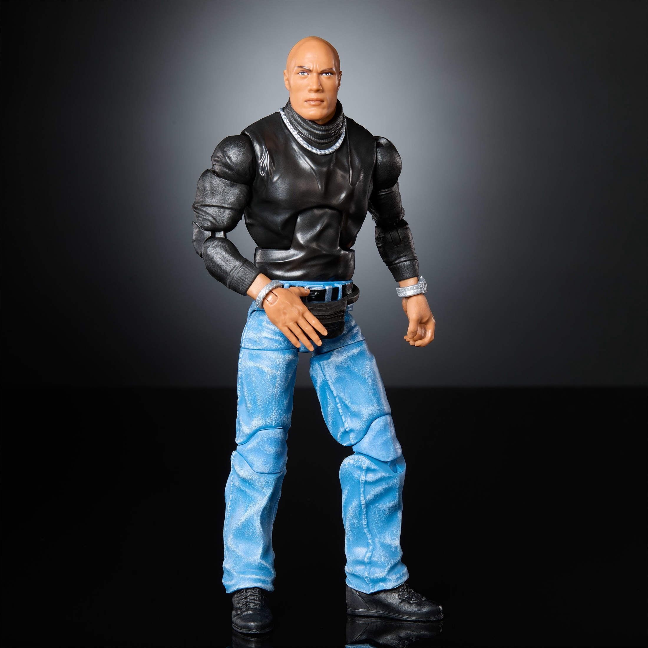 WWE Elite Collection The Rock Action Figure & Accessories, 6-inch Collectible Set (Styles May Vary)