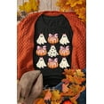 thumbnail image 3 of Women's Black Halloween Ghost Pumpkin Graphic T-Shirt | [ZhiHiMeRi] | (US 20-22)2XL, 3 of 7