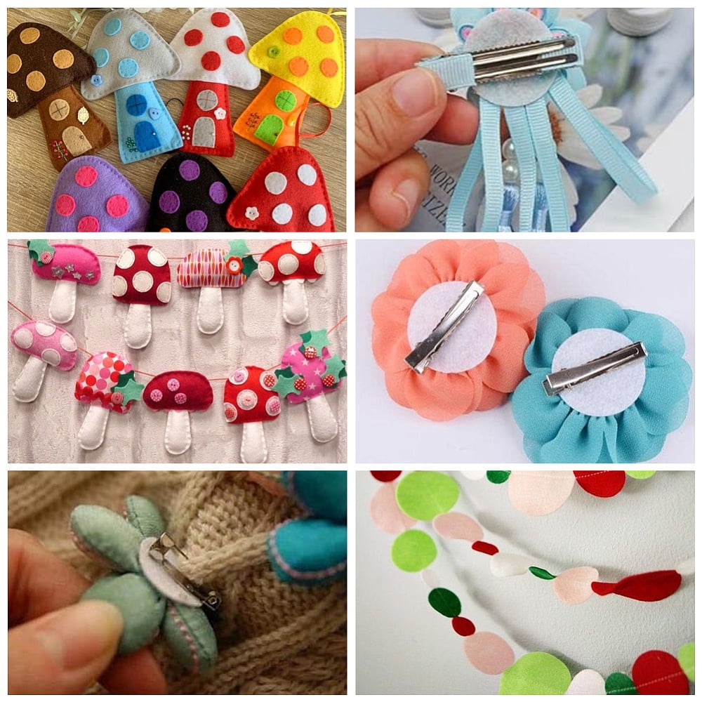 1000Pcs 10 Sizes Felt Round Circles White Felt Shapes Pre Cut Non Woven Soft Disc Universal Needlework Handcraft Sewing Small Pad Felting