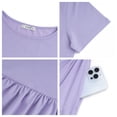 thumbnail image 5 of UVN Long Dresses for Women Summer Short Sleeve Casual Crewneck Maxi Dress with Pockets, 5 of 8