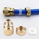 thumbnail image 4 of Conector de manguera de jardín Acoplamiento rápido de latón Conector de manguera de agua de 1/2" Dispositivo de paso de agua (6 piezas), 4 of 5