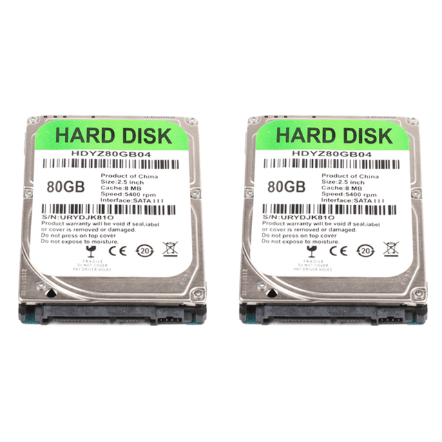 Disco duro interno HDD 80GB 2.5 pulgadas SATA III 5400 RPM Disco duro para computadora portátil