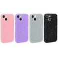 thumbnail image 5 of Case for iPhone 13 Glitter, Shiny Bling Sparkle Cover for Women, Soft TPU Slim Fit Shockproof Protective Phone Cases Compatible with iPhone 13(6.1 Inch)-Black Glitter, 5 of 6