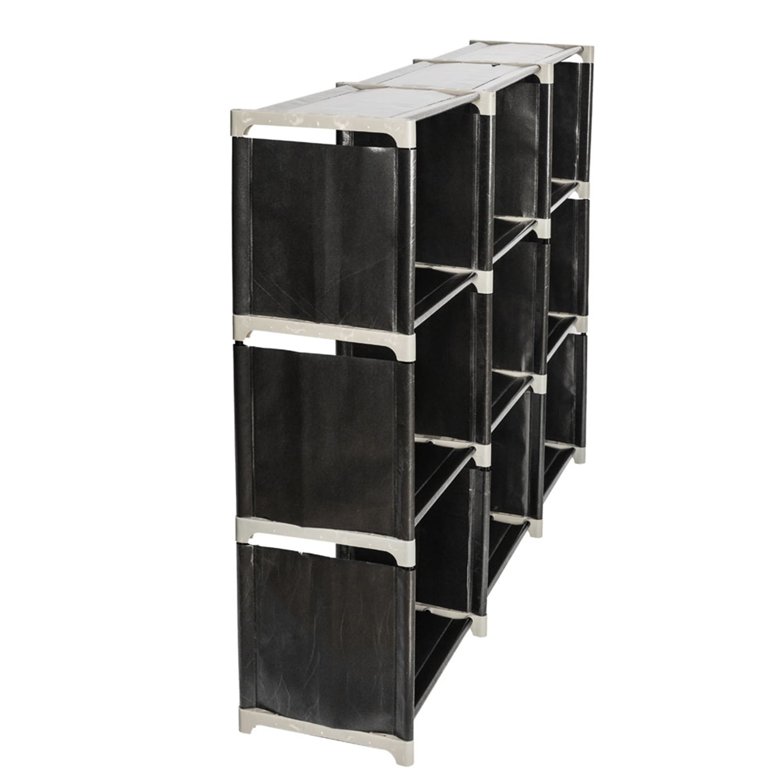 UWR-Nite Cube Storage Organizer 9-Cube Closet Storage Shelves, DIY Closet Cabinet Bookshelf Plastic Square Organizer Shelving for Home, Office, Bedroom
