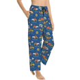 thumbnail image 2 of Uemuo Construction Vehicles Pattern Women's Wide Leg Palazzo Lounge Pants with Pockets Light Weight Loose Comfy Casual Pajama Pants-XX-Large, 2 of 9