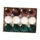 thumbnail image 3 of 12 piezas de adornos colgantes navideños, adornos decorativos colgantes de terciopelo Marrón Beige Verde, 3 of 9