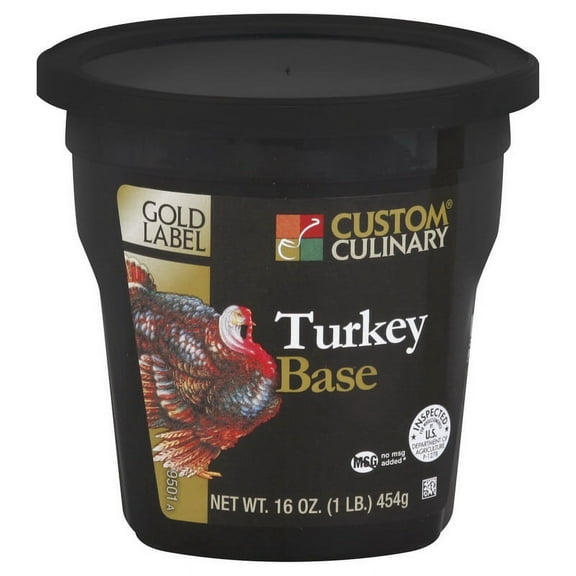 (Price/Case)Gold Label No Msg Added Turkey Base Paste 1 Pound Tub - 6 Per Case