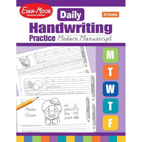 Pre-Owned Daily Handwriting Practice: Modern Manuscript, Kindergarten - Grade 6 Teacher Edition (Paperback) 1557997551 9781557997555