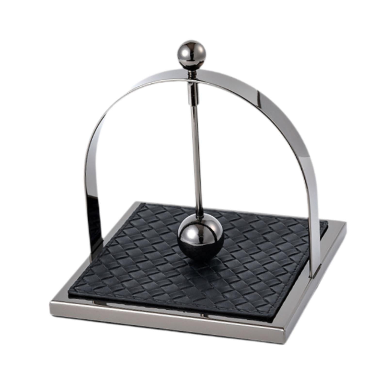 Fiocias Dining Paper Towel Holder Stainless Steel with Weighted Arm Tissue Dispenser for black