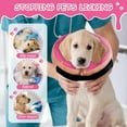 thumbnail image 3 of Clackibukvyz Pet Recovery Collar & Cone, Inflatable Dog Collar to Prevent Pets from Touching Stitching, for Dogs, Pink, Large (1 Pack), 3 of 7