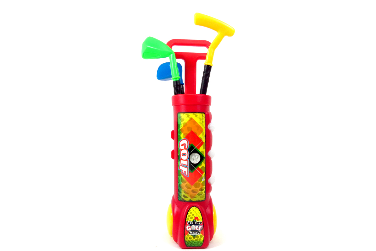 Happy Golf　1個 Kids Happy Golfer Toy Golf Set - Red for Indoor Playgrounds