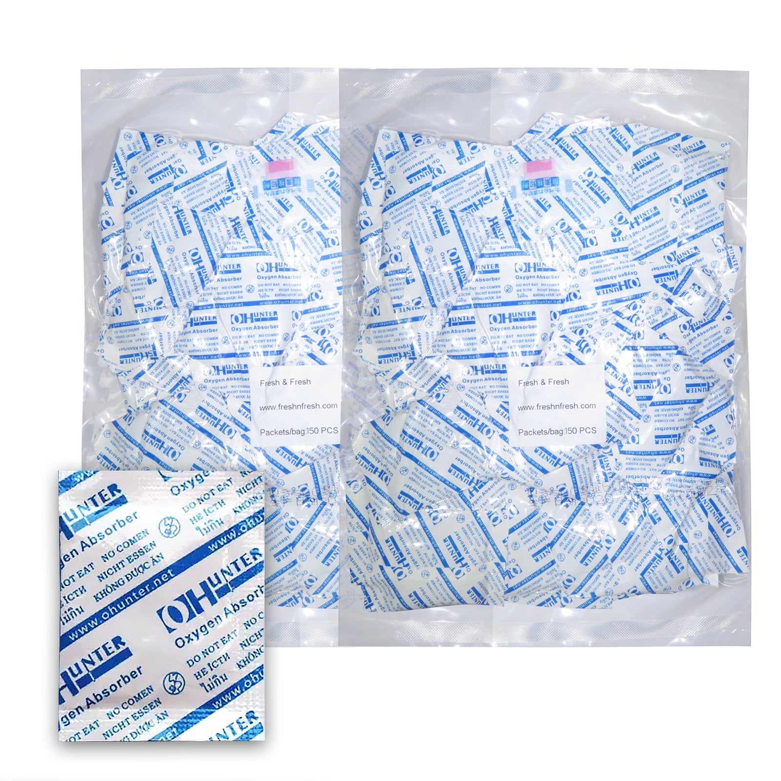 Fresh & Fresh [300 Packs] 100 CC Premium Oxygen Absorbers(2 Bag of 150