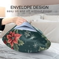 thumbnail image 4 of Yayeee Pillowcase Queen Size Set of 2 Satin Wrinkle Resistant Pillow Case, Floral Christmas, 4 of 8