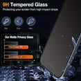 thumbnail image 4 of 9H Hardness 3-Pack iPhone Refractive Privacy Glass Screen Protector | 9H Hardness, Anti-Peeping, Anti-Fingerprint, Full Coverage Tempered Glass Film with Edge Protection, 4 of 8