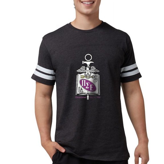 CafePress - Pi Sigma Epsilon Colored Crest T Shirt - Mens Football Shirt