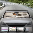 thumbnail image 2 of Robin Bird Front Windshield Sun Shade - Accordion Folding Auto Sunshade for Car Truck SUV - Blocks UV Rays Sun Visor Protector 51"x28", 2 of 7