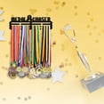 thumbnail image 7 of Medal Chaser Medal Holder Medal Hanger Display Rack Awards Ribbon Hanger Medal Display Wall Mount Tiered Award Rack for All Competition Medals Living Room Bedroom Stadiums Gym, 7 of 7
