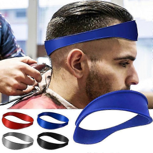 Neckline Shaving Template Silicone Hair Cutting Band For Diy Home Hair Trimming Guide Headband