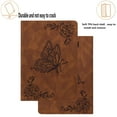 thumbnail image 2 of ELEHOLD Flip Case for Samsung Galaxy Tab S9 FE Plus / S9 FE+ 12.4 Inch 2023 Model SM-X610/X616/X618, PU Leather Embossing Card Holder Folio Case, Multi-Angle Viewing Stand,Brown, 2 of 6