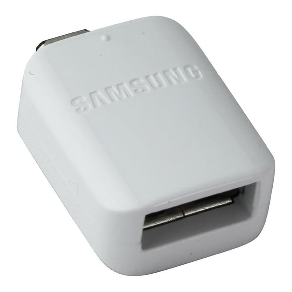 Samsung OEM USB-A Female to Male Micro-USB OTG Adapter - White (GH96-09728A) (Used)