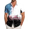 thumbnail image 2 of Yindaity Mens Usa T Shirt American Flag Patriotic 4th of July T-Shirt(White,2XL), 2 of 6