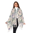 thumbnail image 2 of Women Winter Scarves Fashion Pashmina Shawl Wraps Long Blanket Scarf for Fall Spring Morning Glory Flowers and Vines, 2 of 10