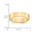 thumbnail image 4 of 14k Yellow Gold 5mm Lightweight Flat Wedding Band Size 6, 4 of 5