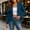 Navy, variant on Naotn Womens Fall Blazer Jackets Casual Business Button Lapel Collar Long Sleeve Outerwears Dressy Office Cardigan Coats