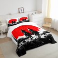 thumbnail image 3 of Western Bedding Sets Full,Horse Comforter Set Tropical Cactus Red Sun Quilt,Cowboys Gifts for Women Cowboy Western Decor for Home,Black and White, 3 of 5